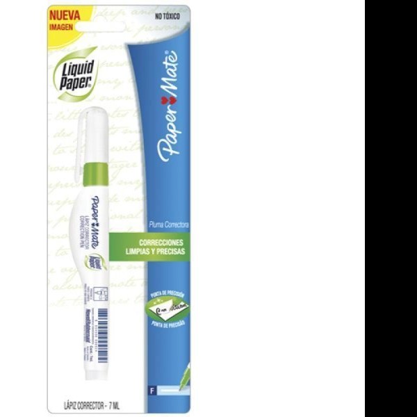 CORRECTOR PLUMA LIQUID PAPER 7ML BLISTER C1 PZA.